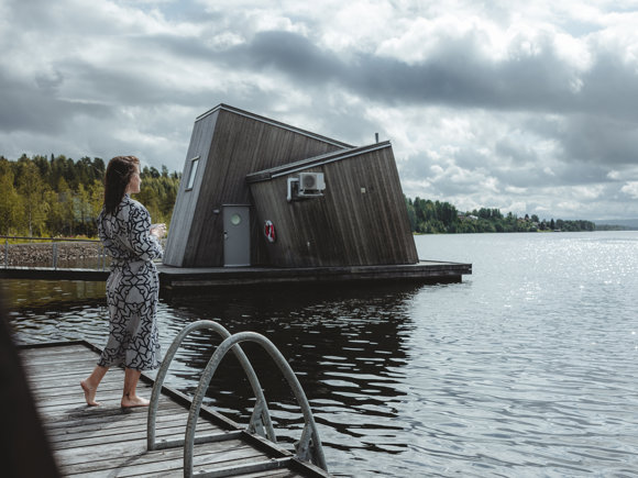 Efter bastubad vid spa nära Piteå – närvaro och återhämtning.
